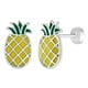 thumbnail image 1 of Aros de piña esmaltados de plata 925 para niñas, 1 of 2