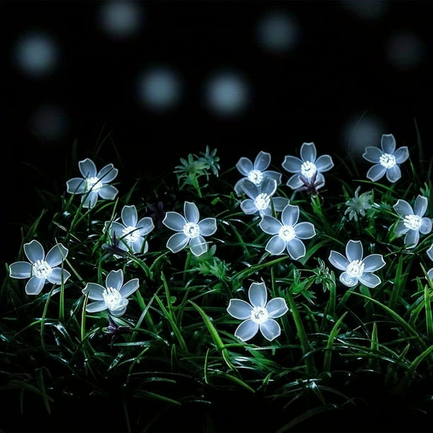 1pc Solar Fairy Lights Outside, 8 Lighting Modes Solar Sakura Fairy Lights Waterproof LED For Garden, Balcony, Trees, Halloween, Christmas