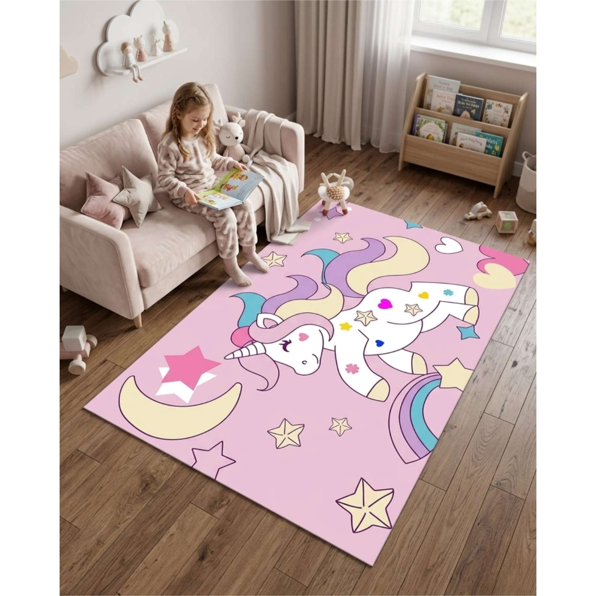 Mylhogar - Tapete De Juegos Infantil Antideslizante De 120x160cm