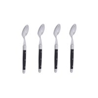 Laguiole Jean Dubost - Set 4 Cucharas Moka Negro