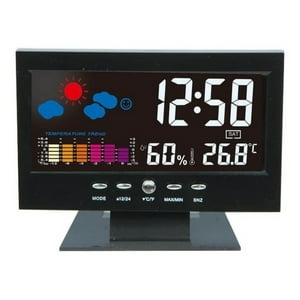 Genérico - Reloj Despertador Digital Lcd Termómetro Color Ds-8082L