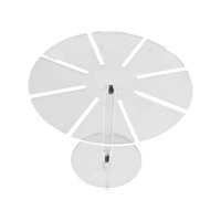 Magideal - Soporte De Pastel De Acrílico Transparente, Soporte De Exhibición De Pasteles, Herramientas Para Hornear Diy, Soporte Decorativo Para Dulces Para Boda Redondo