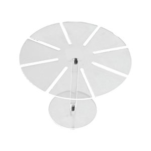 Magideal - Soporte De Pastel De Acrílico Transparente, Soporte De Exhibición De Pasteles, Herramientas Para Hornear Diy, Soporte Decorativo Para Dulces Para Boda Redondo
