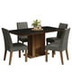 thumbnail image 2 of Juego de Comedor Madesa Keila con 4 Sillas Marrón/Negro/Silver, 2 of 10