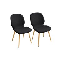 Habita2 Chile - Pack 2 Sillas Tapiz Lino Gabriely - Negro