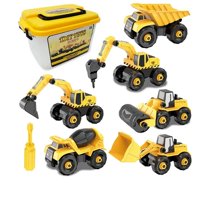 Genérica - Camión Construcción Desmontable Excavadora De Juguete 6 En 1