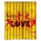 thumbnail image 1 of Cortina de ducha con diseño de la portada del álbum Beatles Love, juego de cortina de baño con ganchos, tamaño 60 x 72 pulgadas, 1 of 3