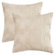 thumbnail image 1 of REGALWOVEN Fundas de Cojín Sólidas Juego de 2 Estilo Boho Decorativo para Sofá Cama en Sala de Estar Blanco 18" x 18", 1 of 5