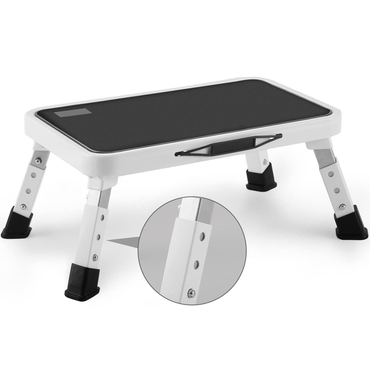Taburete Plegable Jocauto, Altura Regulable, Capacidad 150 Kg