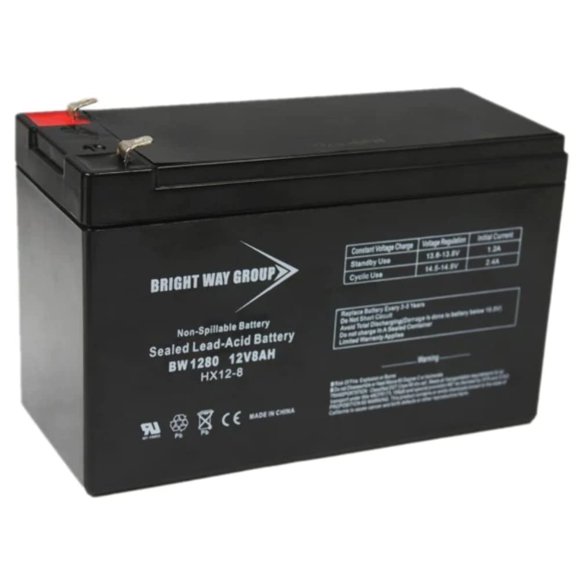 Batería Bright Way Group BW 1280 F1 (0158) BWG 1280 F1 12V 8Ah