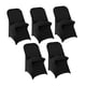 thumbnail image 4 of 5 Fundas Protectoras De Licra Para Sillas Plegables, Para Eventos Especiales, Bodas, Color Negro, 4 of 5