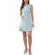 thumbnail image 2 of Vestido de Tweed para Mujer Elegante Cuadros Sin Mangas Vestido de Tanque Regreso a Clases Atuendo de Maestra Primavera Verano Casual de Negocios Vestido de Trabajo Mini XS Azul Albaricoque Plata, 2 of 6
