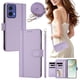 thumbnail image 2 of Motorola MOTO G85 5G Funda Billetera con Cierre Magnético, Morado Claro, 2 of 6