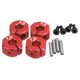 thumbnail image 1 of Adaptador De Cubo Hexagonal De Rueda De 4X12 Mm De 7 Mm De Grosor Para Actualizaciones De Coche RC 1/10 Rojo, 1 of 5