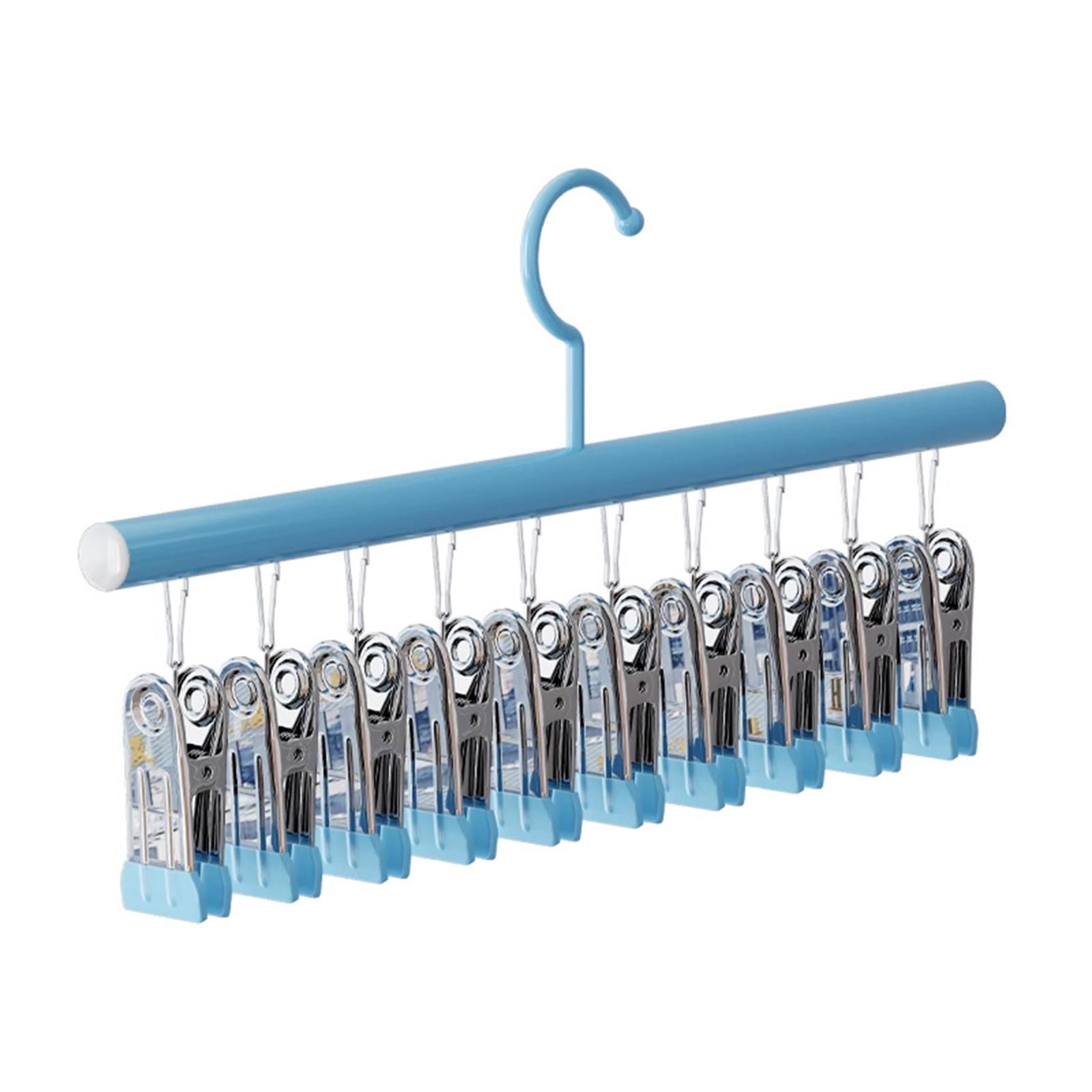 Bothyi - Organizador De Ropa Para Balcón, Resistente Al Viento, Colgador De Calcetines Para Sujetadores, Calcetines Y Corbatas.