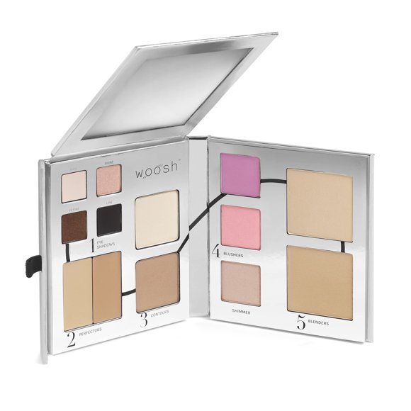 Paleta de maquillaje Woosh Beauty Fold Out Face Travel Neutral