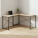 thumbnail image 2 of Escritorio Esquinero Desk-11 Relan Estilo Industrial de Acero y MDF Color Negro y Café, 2 of 7