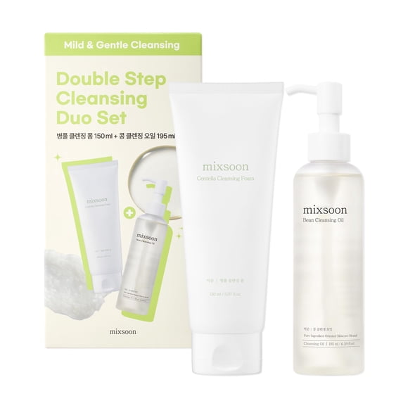 Set limpiador mixsoon Centella Foam 150 ml y aceite de frijol 195 ml