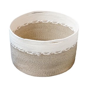 Bothyi - Cesto De Lavandería Cesto De Lavandería De Cuerda Tejida Plegable Para Ropa Zapatos Almohadas