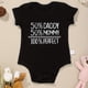 thumbnail image 1 of Baby Girls Casual "50% Daddy 50% Mommy 100% Perfect" Short Sleeve Onesie Clothes, 1 of 5