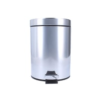 Basurero Ac.Inox. Con Pedal Y Balde Interior 5Lts - Taumm