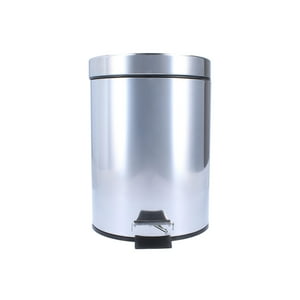 Basurero Ac.Inox. Con Pedal Y Balde Interior 5Lts - Taumm