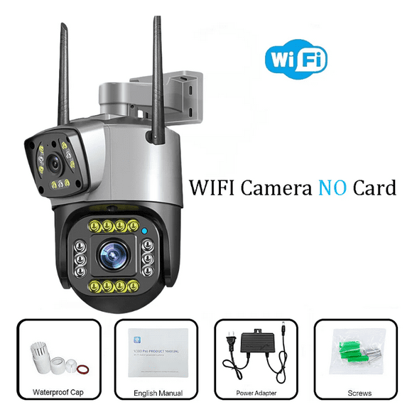 Cámara De Vigilancia V380 Pro Seguridad Indoor/outdoor Negro