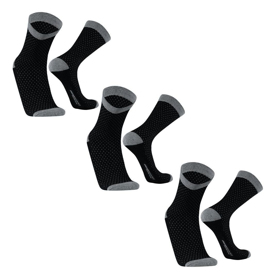 Silvera Nanotech - 3 Pares De Calcetines De Algodón Pima Para Hombre Y Mujer Calcetines Casuales Clásicos