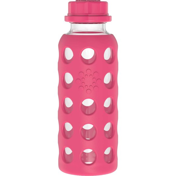 Botella Lifefactory de vidrio sin BPA de 9 oz con funda de silicona