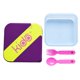 thumbnail image 4 of Hermético Kido con Cubiertos Libre de BPA Morado - PS, 4 of 4