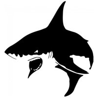 Rienda Libre Graphics - Decomural Shark Attack Sea Animals Ws-32826