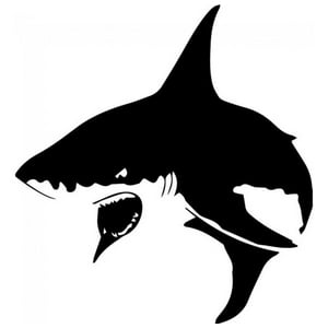 Rienda Libre Graphics - Decomural Shark Attack Sea Animals Ws-32826