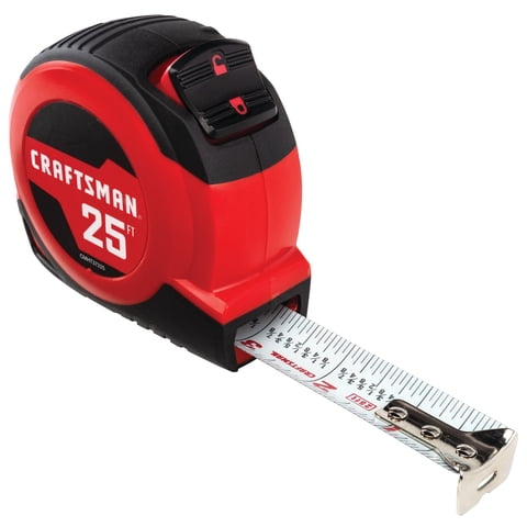 Cinta Métrica Craftsman Cmht37225, Retráctil, Autoblocante, 7,6 M