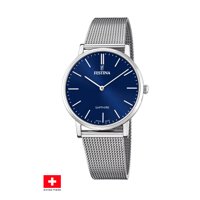 Reloj F20014/2 Festina Swiss Azul Hombre Swiss Made