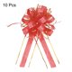 thumbnail image 3 of Gran Lazo de Tiro para Envolver Regalos Cintas de Organza para Bodas Cestas Presentes Fiesta de Navidad Rojo-8 Pulgadas, 3 of 6