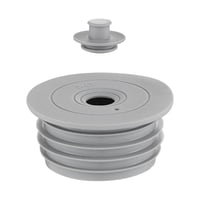 Magideal - Anillo De Sellado De Tubo De Drenaje Con Tapón De Silicona Resistente Filtro Retenedor De Núcleo Cubierta Hermética Adecuado Para Fregadero Lavadora B 70-75 Mm Gris