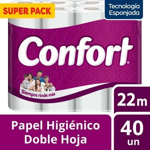Papel Higienico Rollo Confort 40 Un