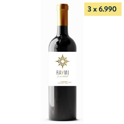 Vino Tinto Carmenere 12° Botella 700 Ml Raymi