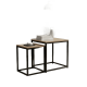 thumbnail image 1 of Set 2 Mesas Laterales Centro Industrial Elegante Minimalista, 1 of 3