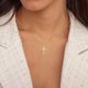 thumbnail image 3 of Collar HESHPAWS S925 Sterling Silver Cross Rotating Crown Plata, 3 of 3