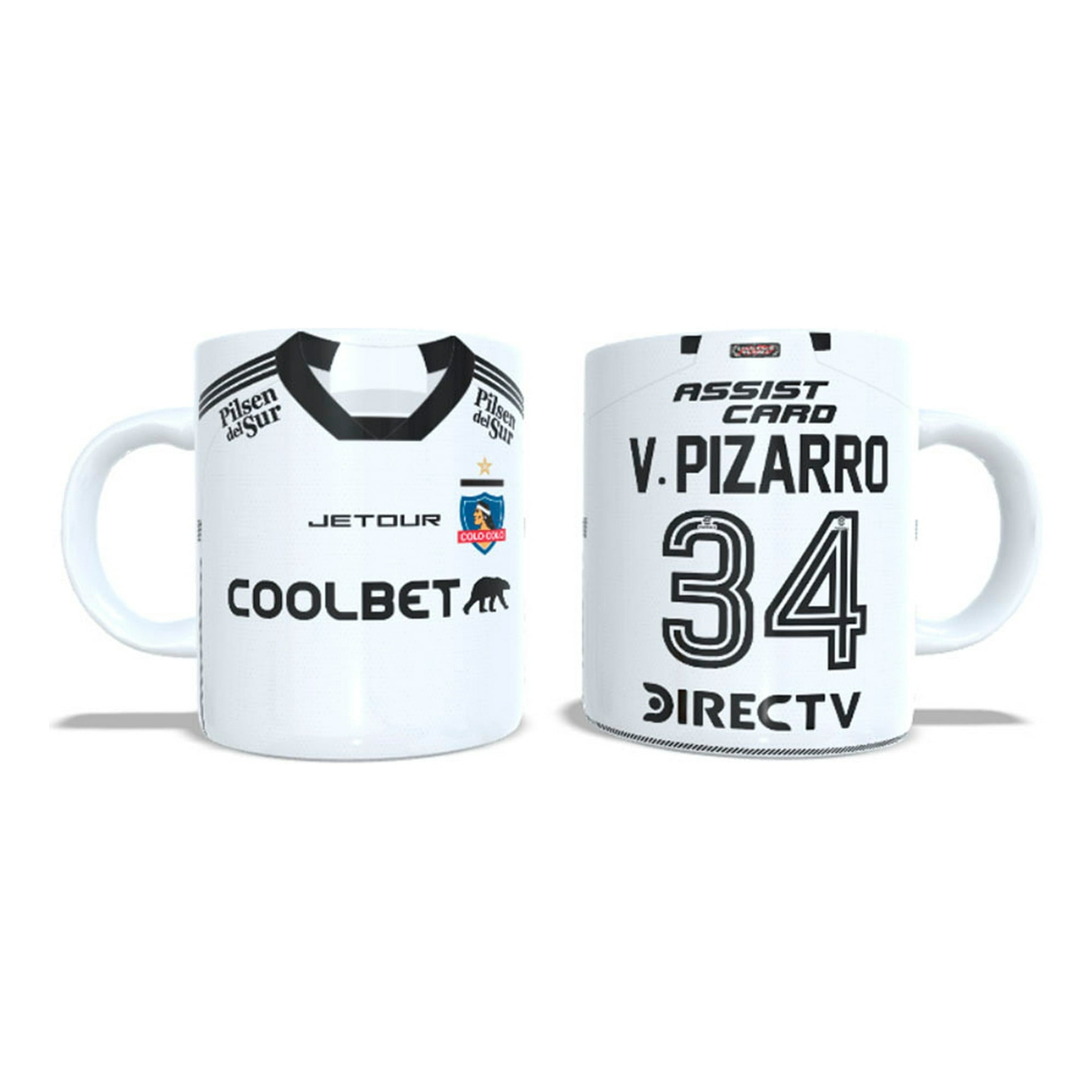 Arumistorechile - Tazon Taza + Porta Vaso Colocolo 2024 - Vicente Pizarro