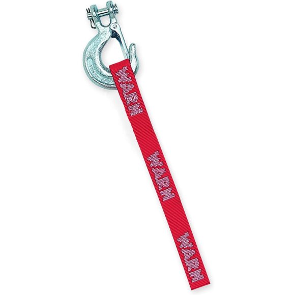 Correa para gancho WARN 69645 de nylon roja, 4000 lb