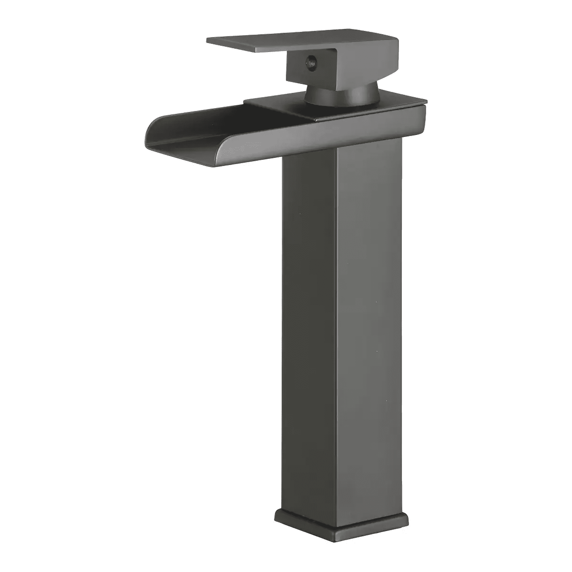 Llave Monomando Belug Lavamanos Lavatorio Alta Cascada Negro