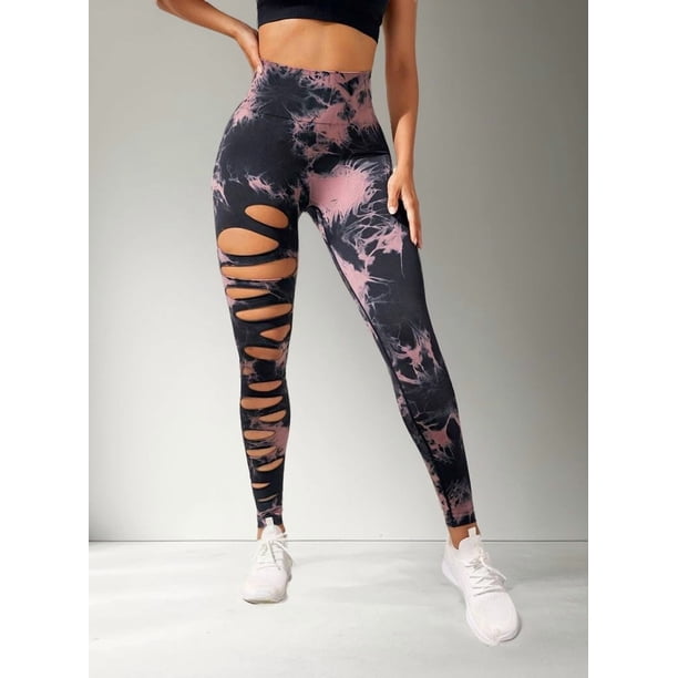 Leggings Mujer Deportivos Tie Dye Para Yoga