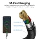 thumbnail image 4 of Cable USB tipo C a USB-A, pequeño y eléctrico, paquete de 5 m, gris, 4 of 6