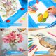thumbnail image 5 of Set de arte Art Supplies POPYOLA, paquete de 272 unidades, con caballete triple, color azul, 5 of 8