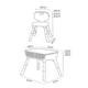 thumbnail image 3 of Mesa con silla School Blanco Caramelo, 3 of 3