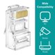 thumbnail image 5 of Paquete de 100 conectores RJ45 de paso Cat 6 Brileine, 5 of 7