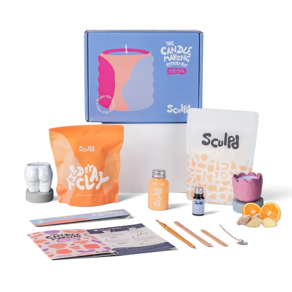 Kit de elaboración de velas y cerámica Sculpd Orange Ginger