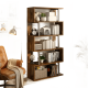 thumbnail image 1 of Biblioteca Homer Design SGG026RR 159x70x24cm marrón oscuro, 1 of 3